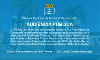 AUDIÊNCIAS PÚBLICAS