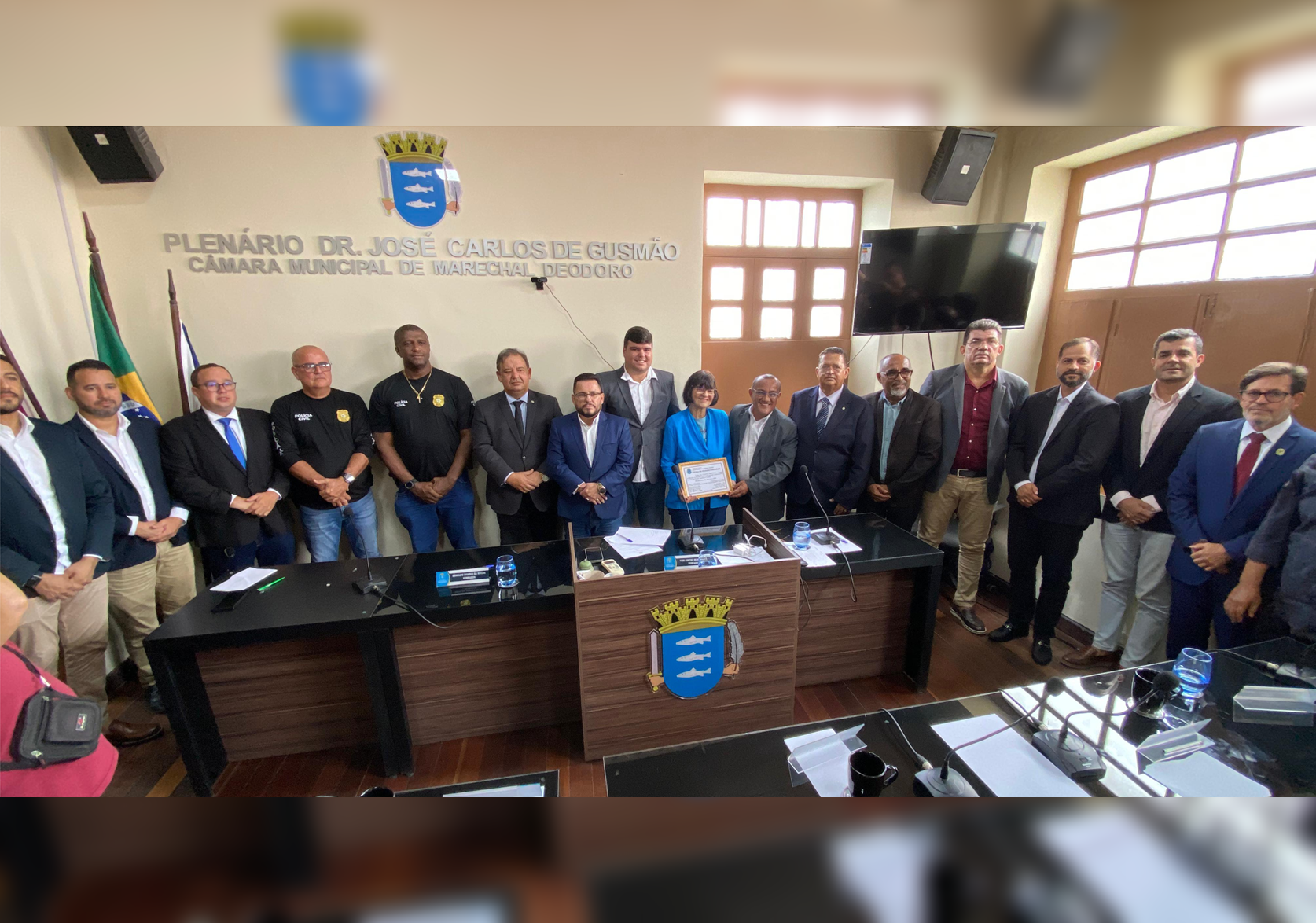 Delegada Eliane Franca recebe Título de Cidadã Honorária do Município de Marechal Deodoro